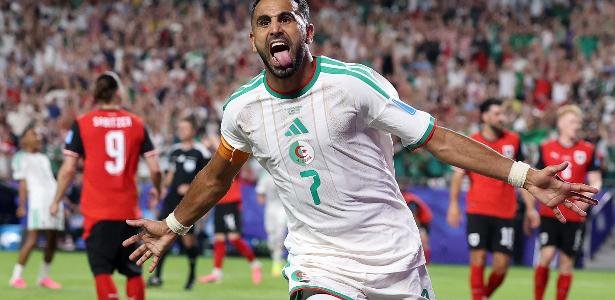 Mahrez admite lance “estranho” no gol marcado nos acréscimos em Argélia x Áustria - Imagem do artigo
