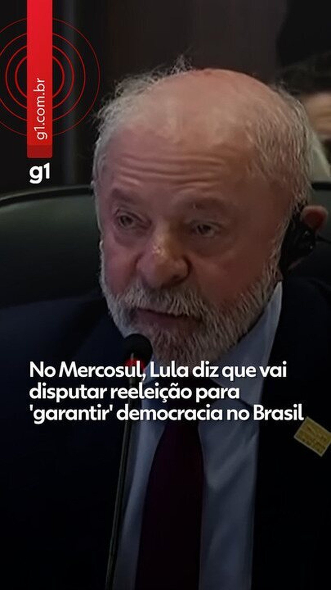 Lula afirma em cúpula do Mercosul que tentará a reeleição para “garantir” a democracia - Imagem do artigo