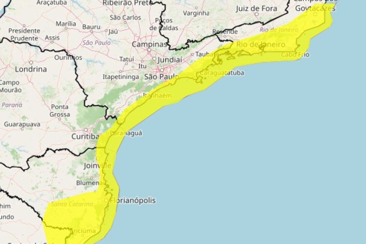 Inmet emite alerta de ventos costeiros para Vale do Paraíba e Litoral Norte nesta sexta-feira - Imagem do artigo