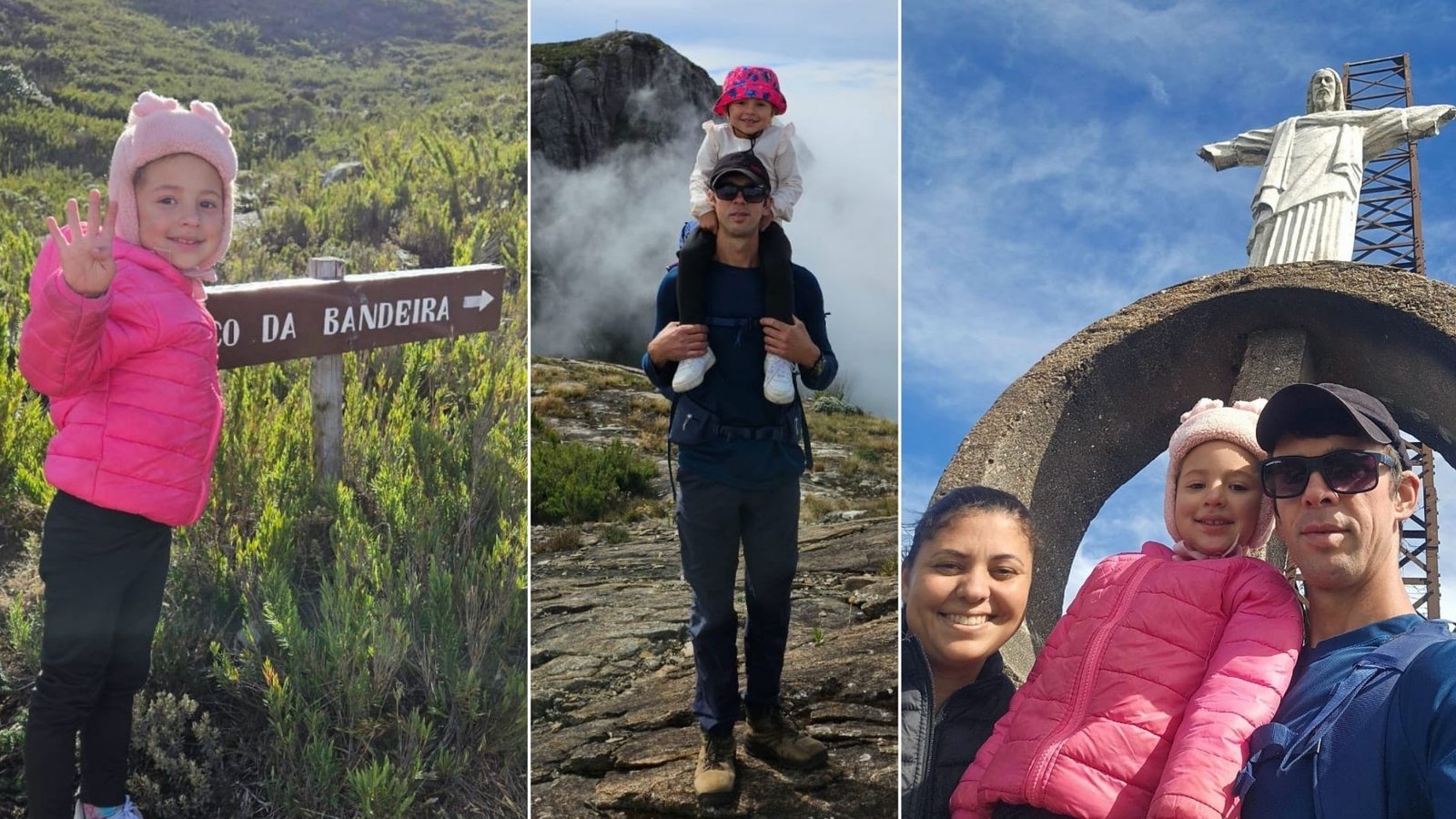 Menina de 4 anos alcança o cume do Pico da Bandeira, o terceiro ponto mais alto do Brasil - Imagem do artigo