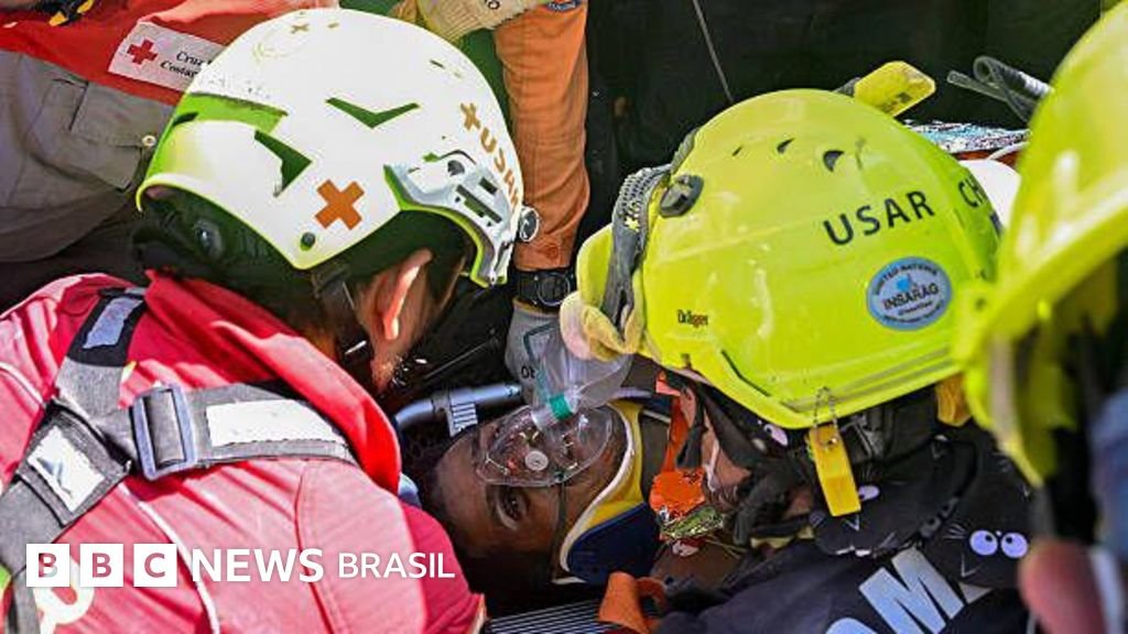 Venezuelano é salvo após oito dias soterrado sob 140 toneladas de destroços - Imagem do artigo