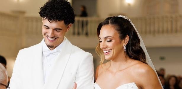 Gui Santos oficializa união com Júlia Lawrenz em cerimônia religiosa em Curitiba - Imagem do artigo