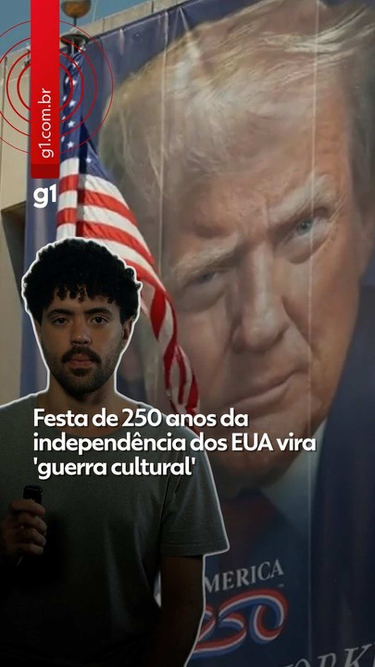 Trump exalta EUA, repudia comunismo e promete lei eleitoral em discurso pelos 250 anos da independência - Imagem do artigo