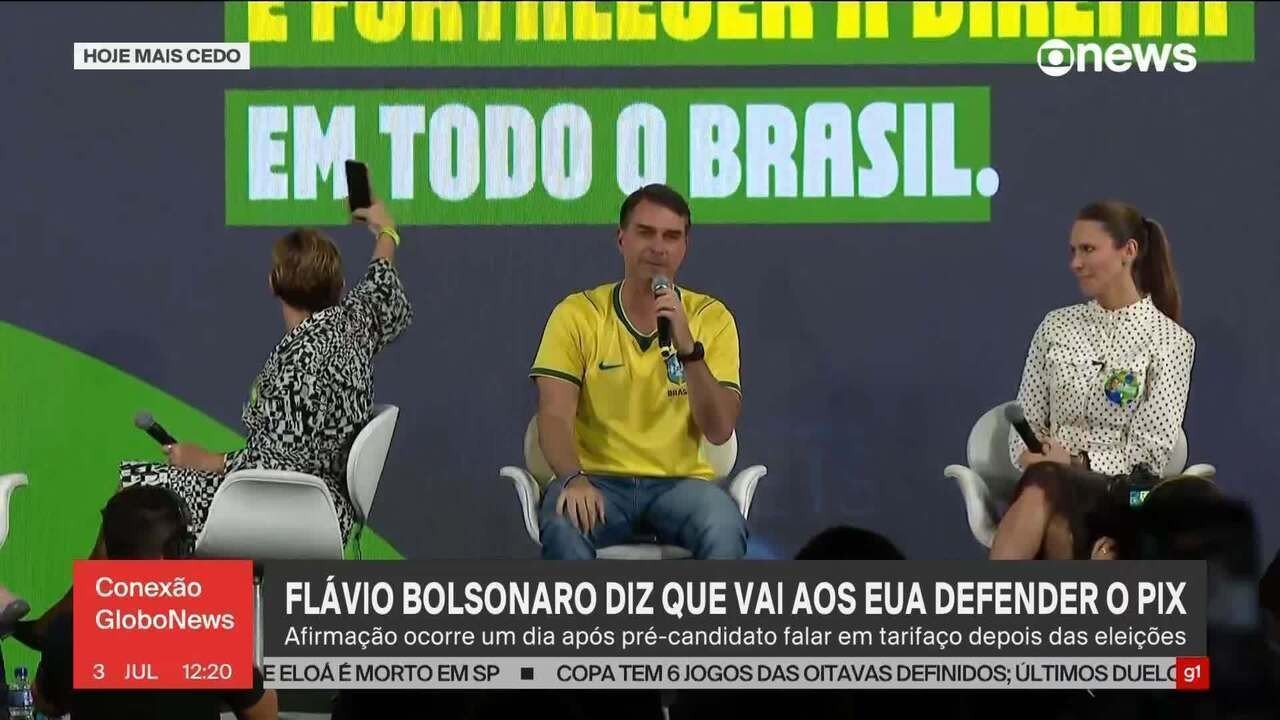 Aliados cobram tom moderado de Flávio Bolsonaro em audiências nos EUA sobre tarifa de 25% - Imagem do artigo
