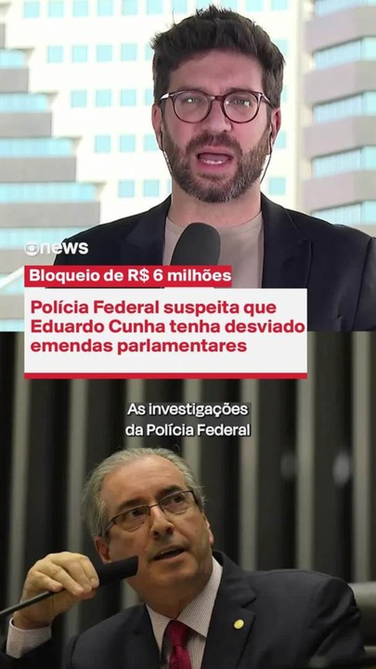 PF vê indícios de fraude em emendas após troca de mensagens entre Eduardo Cunha e servidora da Câmara - Imagem do artigo