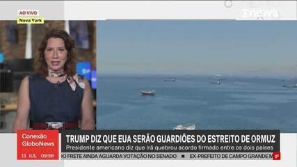 Trump anuncia que EUA assumirão controle do Estreito de Ormuz e cobrarão taxa de 20% sobre cargas - Imagem do artigo original