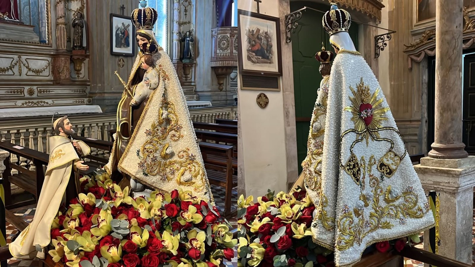 Recife exibe novo manto de Nossa Senhora do Carmo na 330ª festa da padroeira - Imagem do artigo