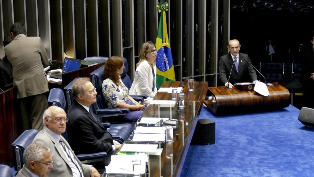 Plenário do Senado Federal durante votação